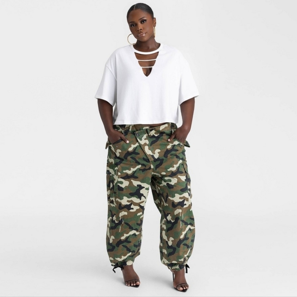 Kahlana Barfield Brown Camouflage Pants